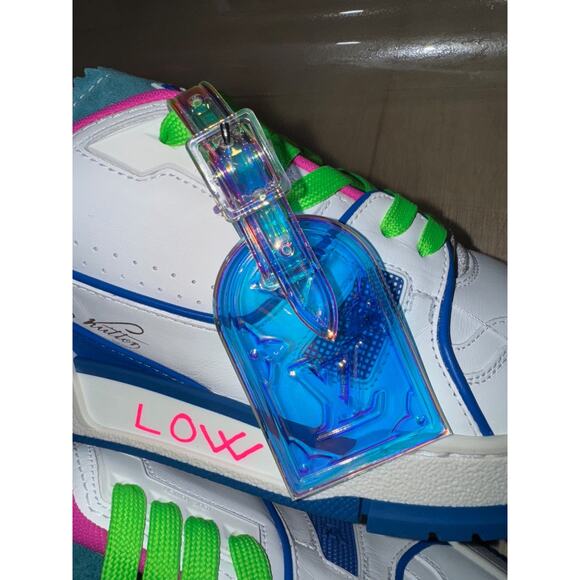 Louis Vuitton NYC Soho Pop Up Exclusive Blue White Trainer Sneaker UK 9 US 10 11 - Picture 10 of 16